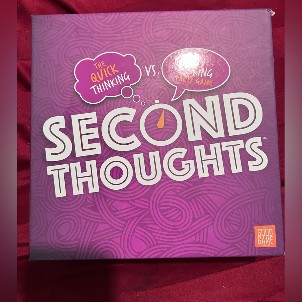 Second thoughts board game